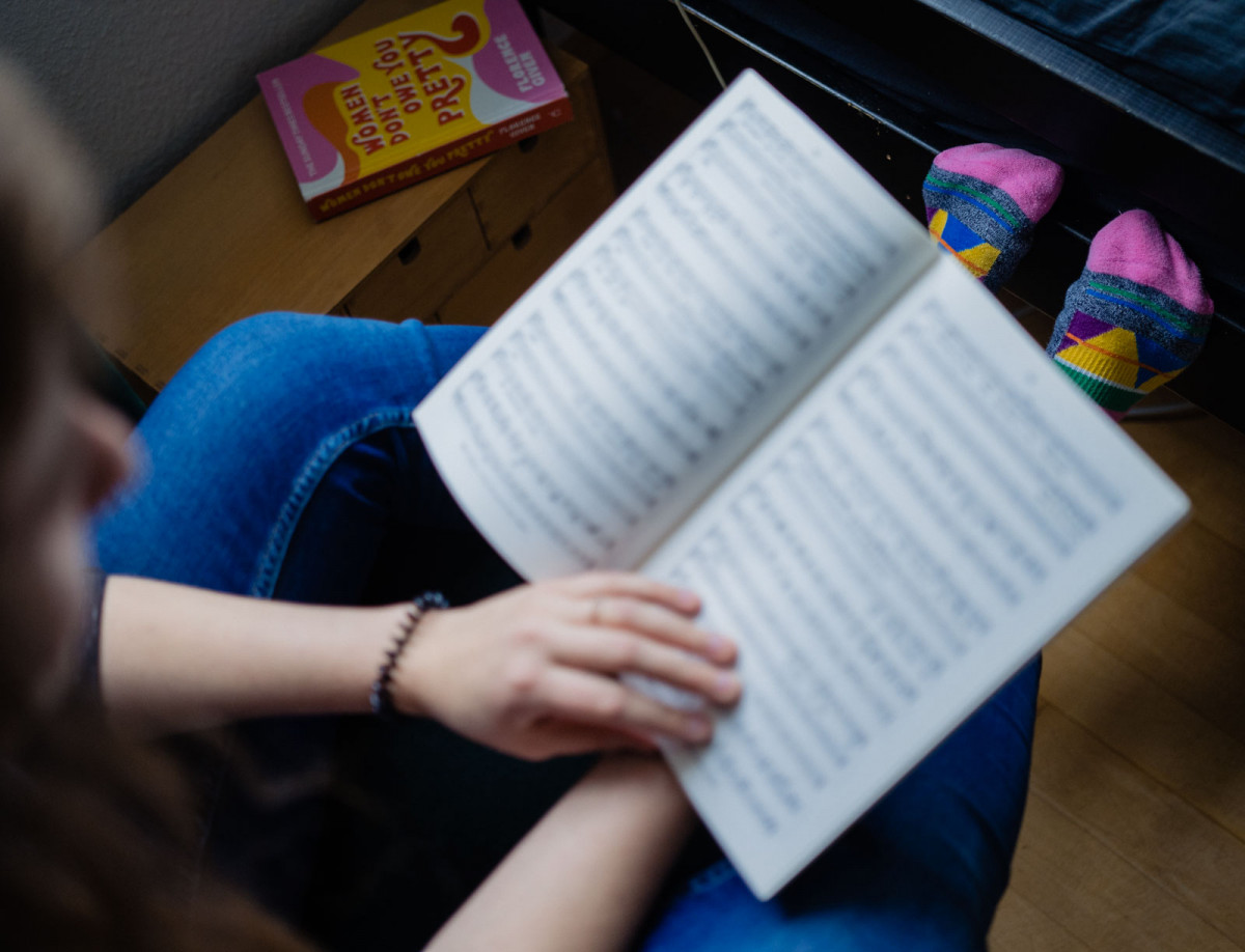 Notenbücher gehören zum Studium an der Hochschule für Musik und Darstellende Kunst in Frankfurt am Main.